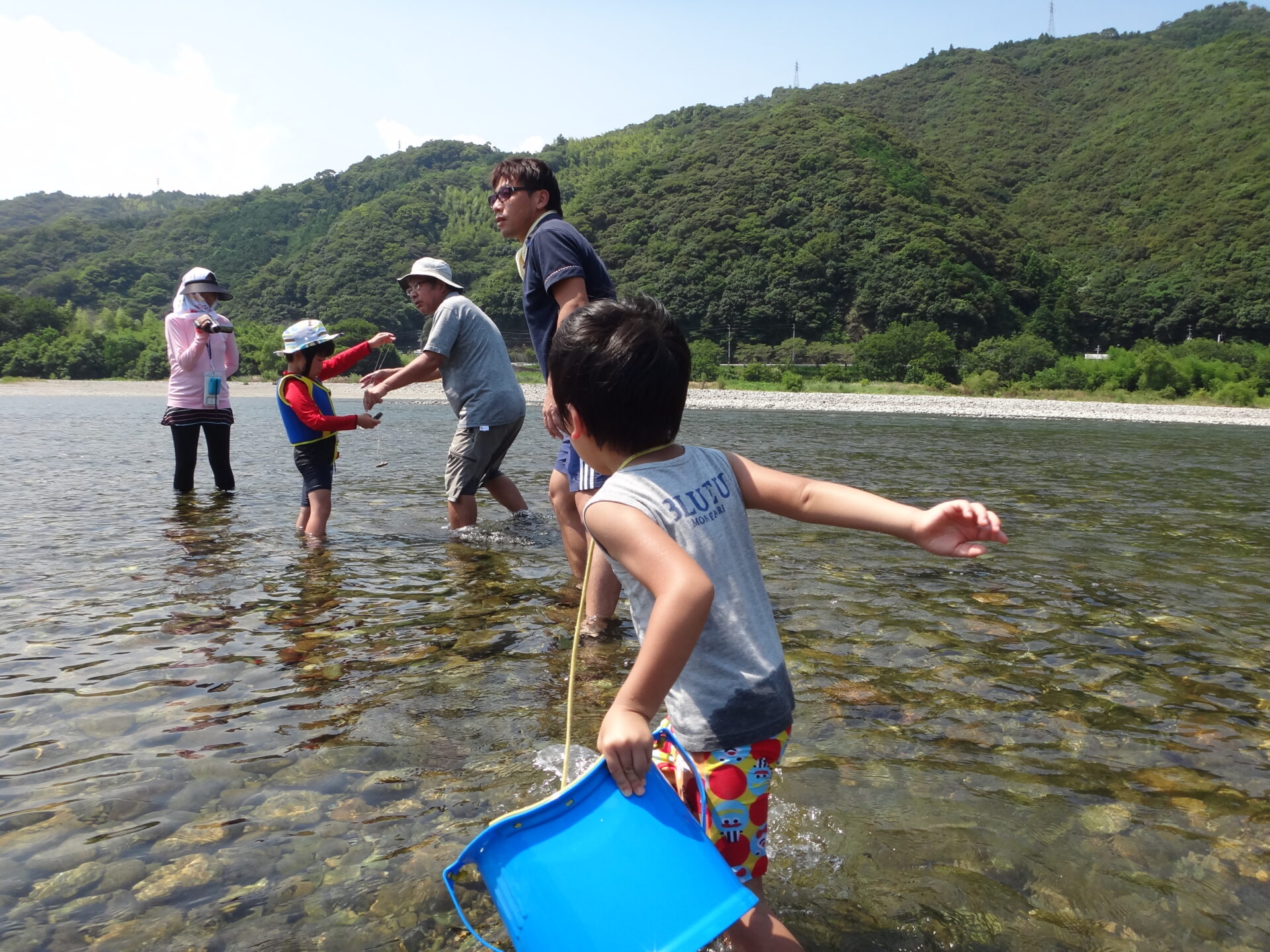 ごり釣り体験の写真(高知県いの町)